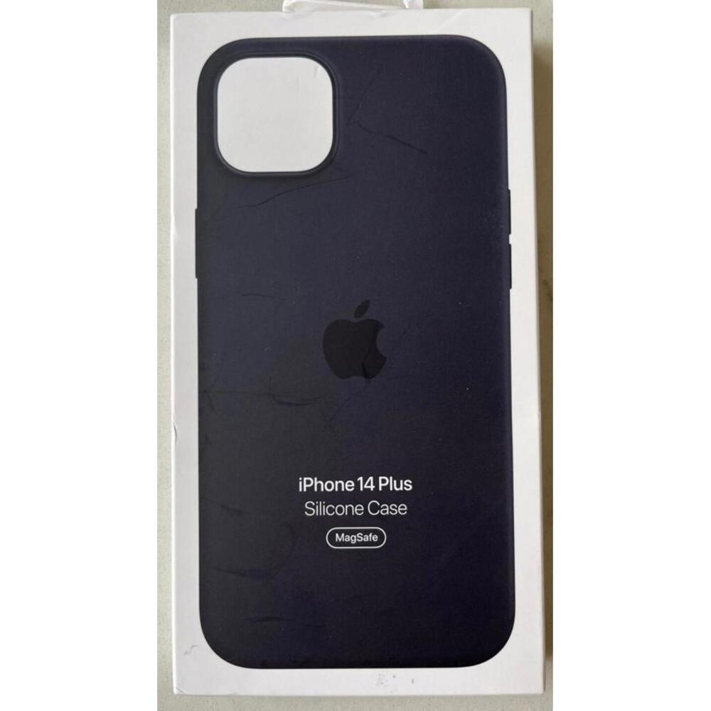 Genuine Apple iPhone 14 Plus Silicone Case w/Magsafe - Midnight - New-UNOPENED